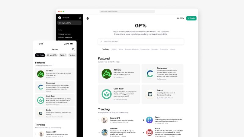 GPT Store正式推出自我们发布 GPT 两个月以来，用户已经创建了超过 300 万个自定义版本的 ChatGPT