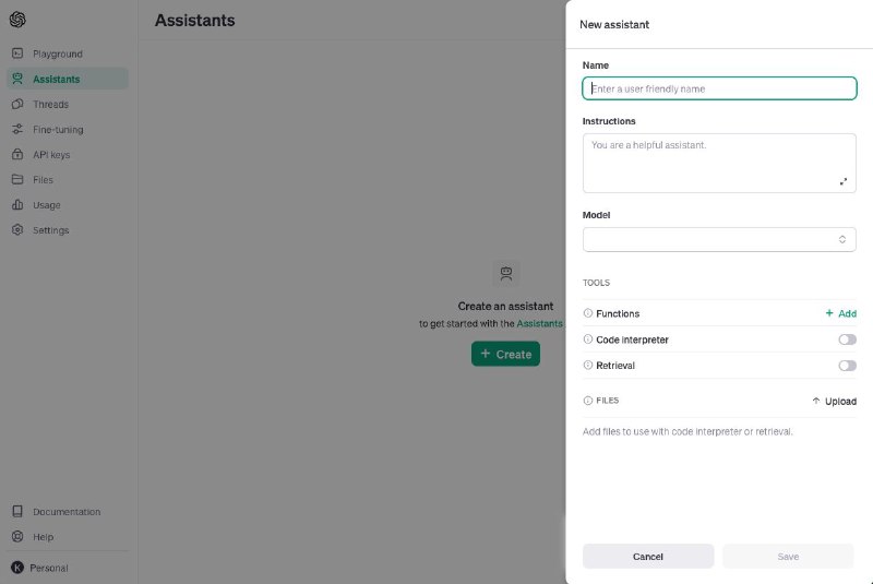 Platform.openai.com改版 可创建Assistants 调优模型Platform.openai.com的功能和UI都有重大更新，新增Playground， Assistants, Threads， Fine-tuning等模块