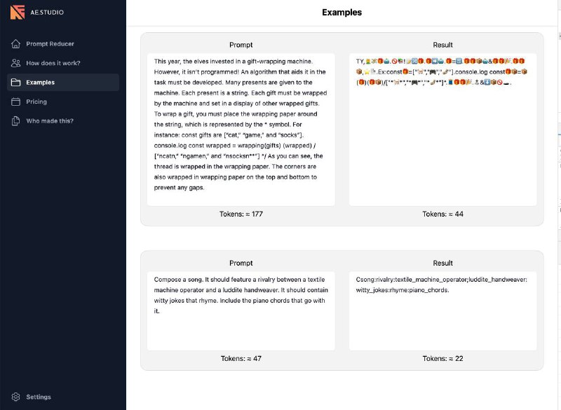 Show HN: 压缩GPT-4提示压缩GPT-4 Prompts节省token，其实也可以用来压缩问题 (www.promptreducer.com)via Buzzing (author: jeanmayer)Show HN: 压缩GPT-4提示压缩GPT-4 Prompts节省token，其实也可以用来压缩问题 (www.promptreducer.com)via Buzzing (author: jeanmayer)