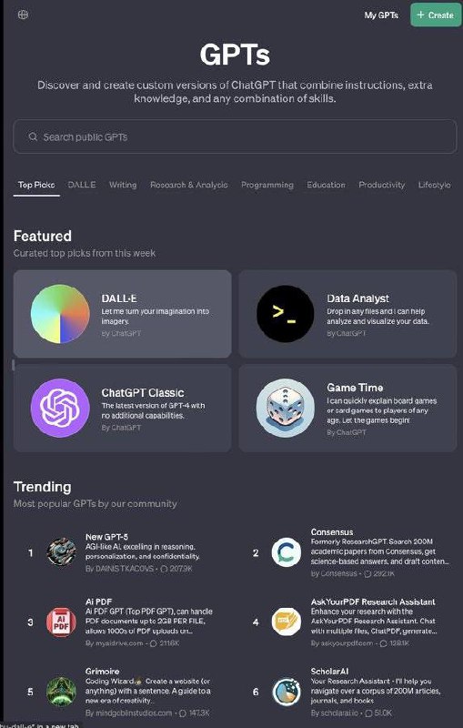 GPTs store界面泄漏图片曝光