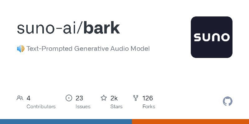 🐶 Bark开源的文字生成音频模型