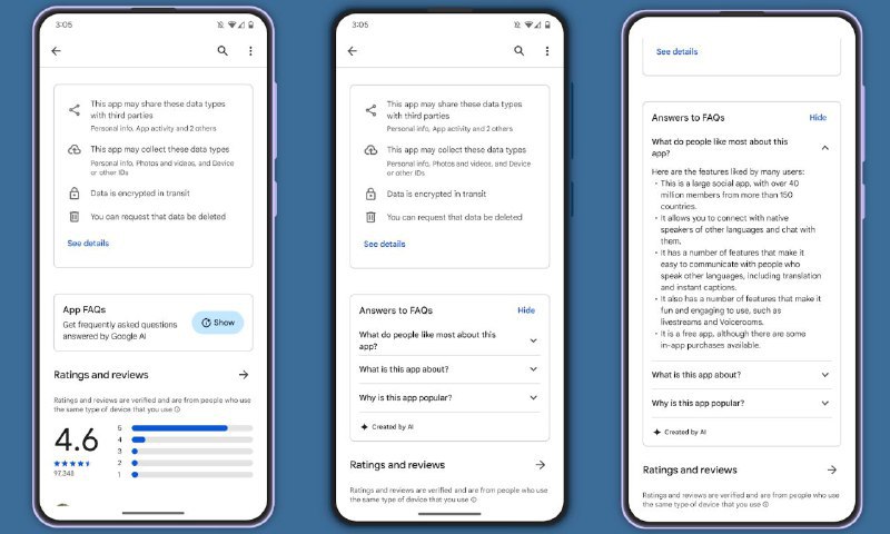 Google Play 商店准备展示人工智能生成的应用和游戏常见问题解答但在新的 Play 商店版本 39.1 中，谷歌准备展示人工智能生成的应用和游戏常见问题解答