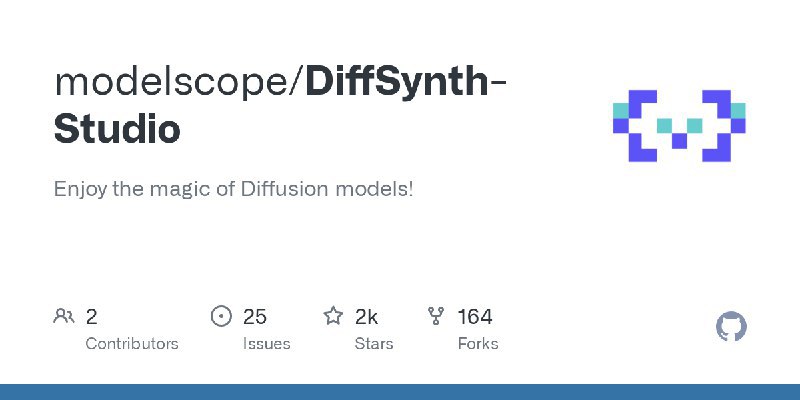 modelscope / DiffSynth-StudioEnjoy the magic of Diffusion models!Repo URL | 👀26 🍴165 ⭐1661#D20240625 #D20240625_All #AllGitHubGitHub - modelscope/DiffSynth-Studio: Enjoy the magic of Diffusion models!Enjoy the magic of Diffusion models! Contribute to modelscope/DiffSynth-Studio development by creating an account on GitHub.via Github Trending - Telegram Channel