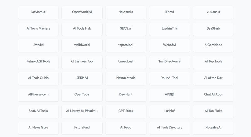 #AI #网址导航🌐Ask AI Tools - 一个「AI 导航网站」的导航网站📄这个导航网站收集了 200 多个 AI 导航网站，可能对以下 3 类人有帮助▫️普通 AI 爱好者：可以从同质化的 AI 导航网站中筛选自己喜欢的使用▫️独立开发者/ AI 创业者：需要将自己的产品提交到各个AI导航站上获取流量，可以按照这个列表手动提交▫️导航站站长：分析 AI 导航站的市场行情和竞争对手📮投稿 📢频道 💬群聊 🔎索引via 极客分享 - Telegram Channel
