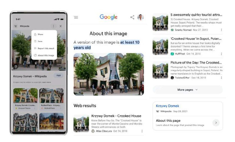 Google 搜索现在可以帮助验证图像的来源谷歌开始推出新的“关于此图像”工具，旨在提供有关谷歌搜索中图像的基本背景信息和上下文