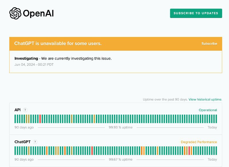 OpenAI 网络出现故障，ChatGPT 服务受影响🗒 标签: #OpenAI #ChatGPT📢 频道: @GodlyNews1🤖 投稿: @GodlyNewsBotvia Yummy 😋 - Telegram ChannelOpenAI 网络出现故障，ChatGPT 服务受影响🗒 标签: #OpenAI #ChatGPT📢 频道: @GodlyNews1🤖 投稿: @GodlyNewsBotvia Yummy 😋 - Telegram Channel