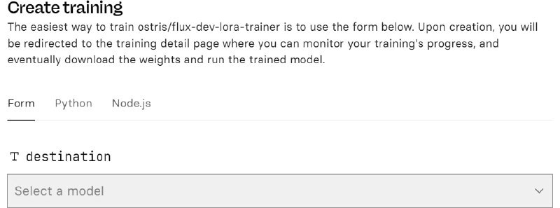 🆔 网站名称：FLUX-DEV LoRA Trainer⭐ 网站功能：FLUX.1-dev模型微调📁 网站简介：一款用于微调FLUX.1-dev模型的工具