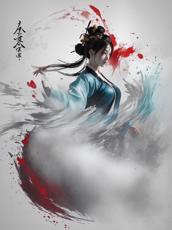 武墨 WuMo欢迎使用武墨模型，这是一个武侠与墨风交融的Lora==========Welcome to the Wumo model, which is a Lora that blends martial arts and ink style注意1！a1111中的本地额外网络不支持扩展的LoRA