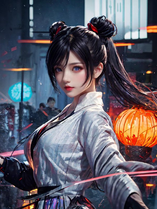 武墨 WuMo欢迎使用武墨模型，这是一个武侠与墨风交融的Lora==========Welcome to the Wumo model, which is a Lora that blends martial arts and ink style注意1！a1111中的本地额外网络不支持扩展的LoRA