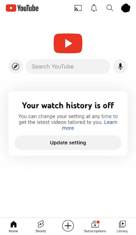 YouTube 对关闭观看历史记录的用户采取极端措施，首页变成一片空白YouTube 在本周二宣布了一项“新的观看体验”