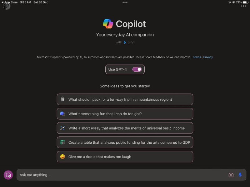 微软 Copilot 应用登陆 iOS，为 iPhone 和 iPad 带来免费的 ChatGPT-4微软发布了适用于 iOS 设备的 Copilot 应用