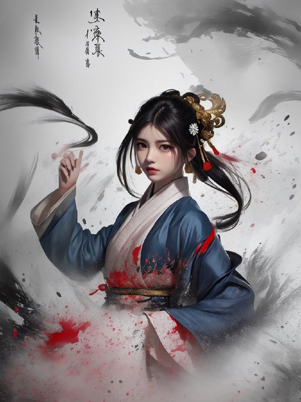 武墨 WuMo欢迎使用武墨模型，这是一个武侠与墨风交融的Lora==========Welcome to the Wumo model, which is a Lora that blends martial arts and ink style注意1！a1111中的本地额外网络不支持扩展的LoRA