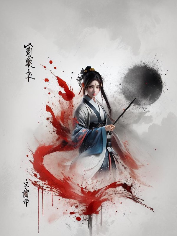 武墨 WuMo欢迎使用武墨模型，这是一个武侠与墨风交融的Lora==========Welcome to the Wumo model, which is a Lora that blends martial arts and ink style注意1！a1111中的本地额外网络不支持扩展的LoRA