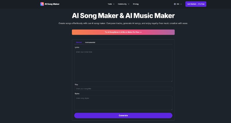 📢导航站收录更新通知！#AI·音乐 #AI新时代站点名称: AI音乐生成描述: AI音乐生成创作免版税音乐