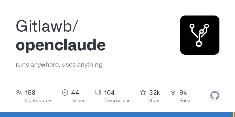 Gitlawb/openclaude这是一段类似 GitHub 仓库信息的英文短文本，可译为：可在任何地方运行