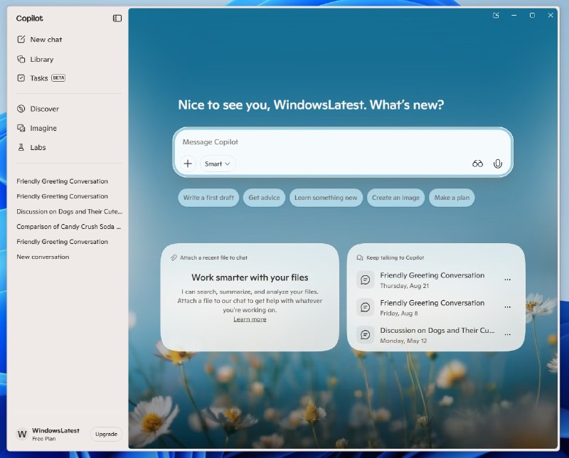 微软再次抛弃Windows 11原生Copilot：转向WebView套壳微软近日向Windows Insider用户推送了Copilot应用更新（版本号146.0.3856.63），然而根据Windows Latest的测试，原本基于WinUI框架的原生应用，再度退化为WebView套壳方案
