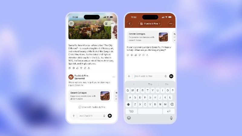 OpenAI称ChatGPT广告试点六周 年化收入突破1亿美元OpenAI一位发言人表示，该公司在美国推出的 ChatGPT 广告试点项目在短短六周内年化收入就突破了 1 亿美元大关，这表明市场对这家人工智能初创公司新兴的广告业务有着强劲的早期需求