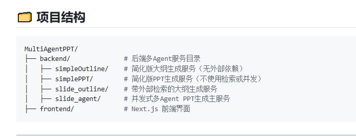 MultiAgentPPT：基于多Agent架构的智能PPT生成系统，输入主题即可自动生成高质量演示文稿
