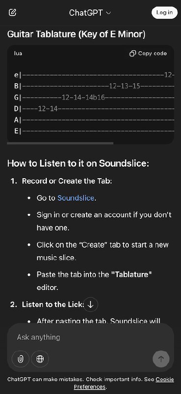 🎶AI 驱动产品更新：因 ChatGPT 错误信息，乐谱扫描软件新增功能Soundslice 乐谱扫描软件发现大量用户上传 ChatGPT 界面截图，而非乐谱图片