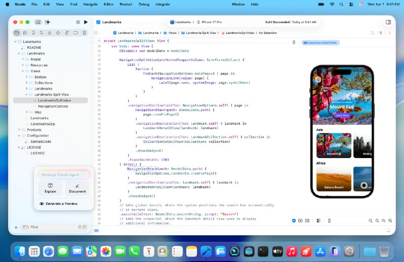 Xcode 26.3正式版现已支持调用Claude和Codex智能体来创建程序经过数周的测试，苹果现在终于发布 Xcode 26.3 正式版，此次更新的最大亮点就是正式支持智能体编码 (Agentic Coding)，让开发者可以在 Xcode 里直接调用 Anthropic Claude Agent 和 OpenAI Codex 来创建应用程序