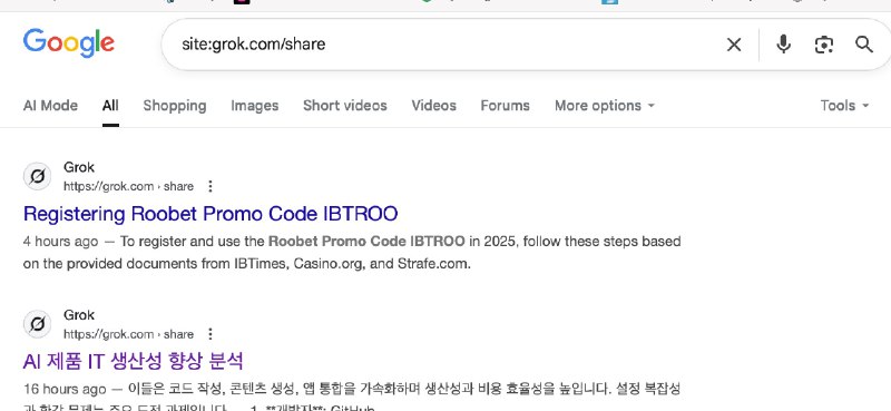 ChatGPT与Grok里的人机对话被发现可以通过Wayback Machine访问人工智能公司允许个人通过Google搜索访问聊天，侵犯了用户隐私，而且解决这个问题的尝试似乎失败了