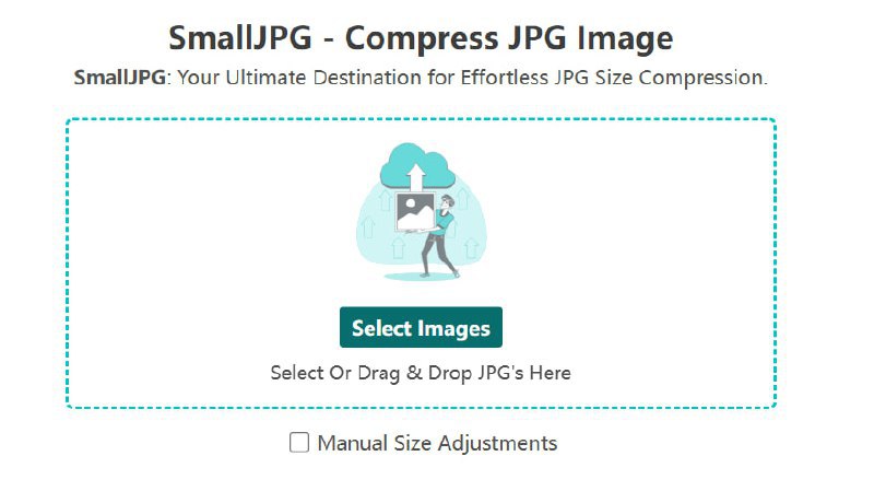 🆔 网站名称：SmallJPG⭐ 网站功能：图像压缩📁 网站简介：一个在线图像压缩工具，只需上传图片，选择所需的文件大小（如50KB、100KB、200KB等），点击“压缩图片”按钮，系统便会自动优化图片并提供下载链接