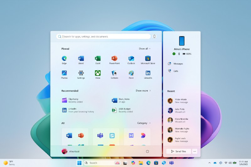 Windows 11 带来重新设计的“开始”菜单、记事本中的文本格式等微软透露 Windows 11 将很快获得新的开始菜单布局、文件资源管理器中的 AI 操作以及记事本和 Copilot 的新功能
