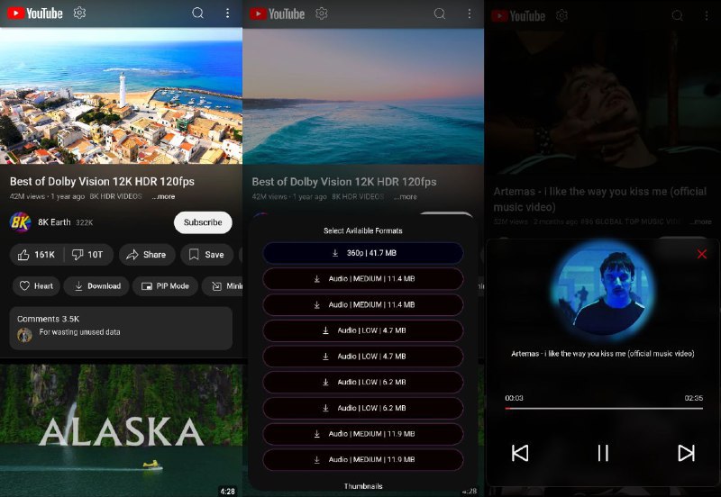 #软件 #开源 #第三方🖥 YT PRO - 轻量级第三方 YouTube 客户端▎软件平台：#Android▎软件介绍：一个开源多功能 YouTube 应用，集成了视频下载、后台播放、广告拦截等实用功能，体积仅 40KB 左右