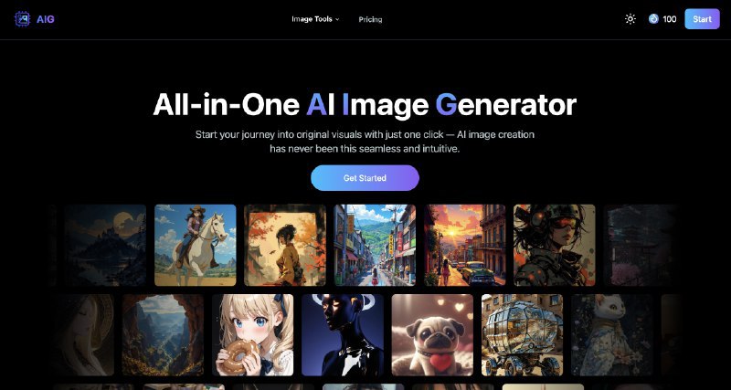 📢导航站收录更新通知！#AI·绘画 #AI新时代站点名称: The Ultimate All-in-One AI Image Generator描述: AIG提供一站式AI图像生成器，支持多种图像生成模型和风格