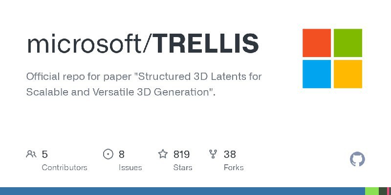 microsoft/TRELLISOfficial repo for paper 