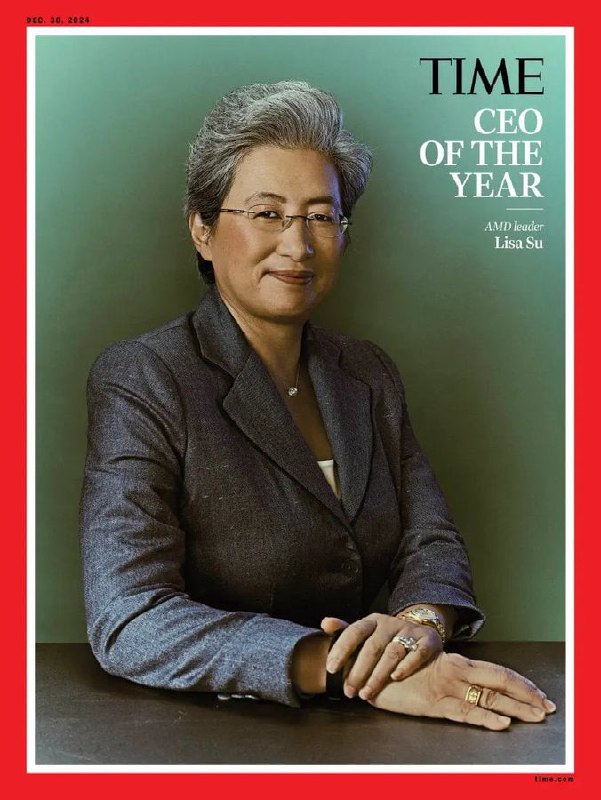 苏姿丰当选《时代》年度CEO据悉，当苏姿丰14年接掌AMD时，公司股价约为3美元，而现在为127美元