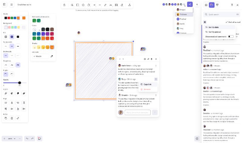 #开源 #在线工具🪧 Excalidraw - 一个开源的手绘风格白板工具🌐 在线使用Excalidraw 声名在外，目前已超 100k Star！它是一个基于无限画布的在线白板，可以通过拖拽的方式制作手绘风格的流程图、思维导图、甘特图、架构图、线框图、UML图等...↗️ 相关工具▫️支持中文手写和多画布的 Excalidraw▫️Excalidraw-Claymate - 可以为 Excalidraw 创建定格动画和幻灯片📮投稿 📢频道 💬群聊 🔎索引via 极客分享 - Telegram Channel
