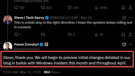 微软确认 Win11 2026 更新时间表：任务栏回归，AI 开启“断舍离”在经历了长期的系统臃肿与口碑争议后，微软终于决定对 Windows11进行一场“大手术”