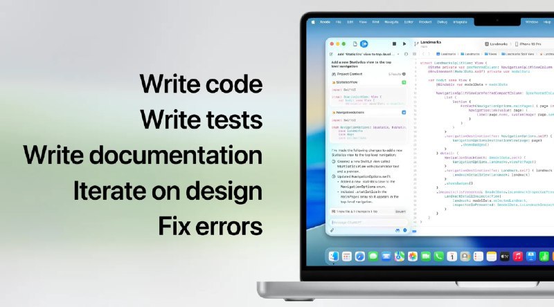 苹果将 ChatGPT 和其他 AI 模型引入 Xcode该公司在有关新版本 Xcode 26 的博客文章中表示：“开发人员可以将 [AI] 模型直接连接到他们的编码体验中，以编写代码、测试和文档；迭代设计；修复错误等等