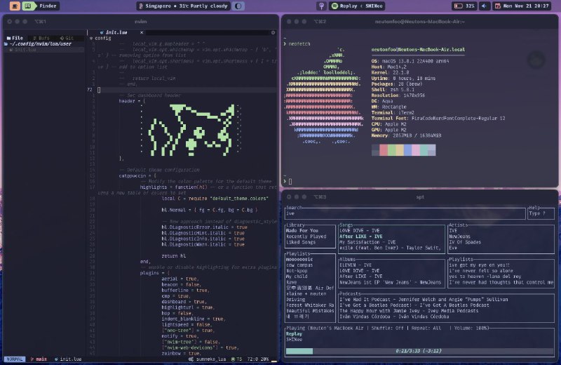 #GitHub #macOS #工具😶 SketchyBar - macOS 状态栏定制工具▎项目介绍：一个 macOS 状态栏定制工具，允许用户通过配置文件和脚本完全自定义菜单栏内容和功能，如图标、文本、按钮和交互方式