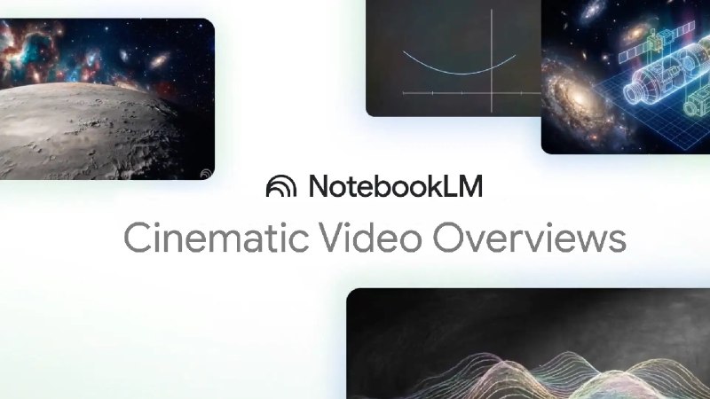 NotebookLM推出重大更新 提升AI视频创作能力Google NotebookLM工具迎来重大升级，其AI驱动的视频概览功能新增“电影级视频概览”（Cinematic Video Overviews）特性，进一步优化视频体验