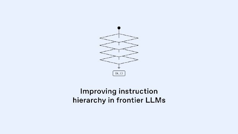 Improving instruction hierarchy in frontier LLMs