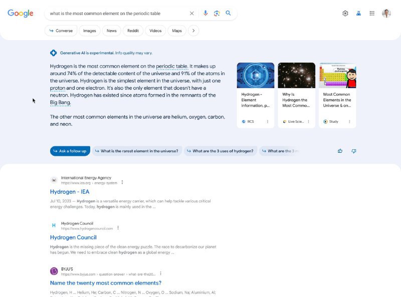 谷歌宣布 Chrome 将使用内置的生成式人工智能为您总结整篇文章谷歌宣布，作为其选择加入的搜索实验室计划的“早期实验”，他们推出了一个名为SGE（Search's General Explanation）的新功能