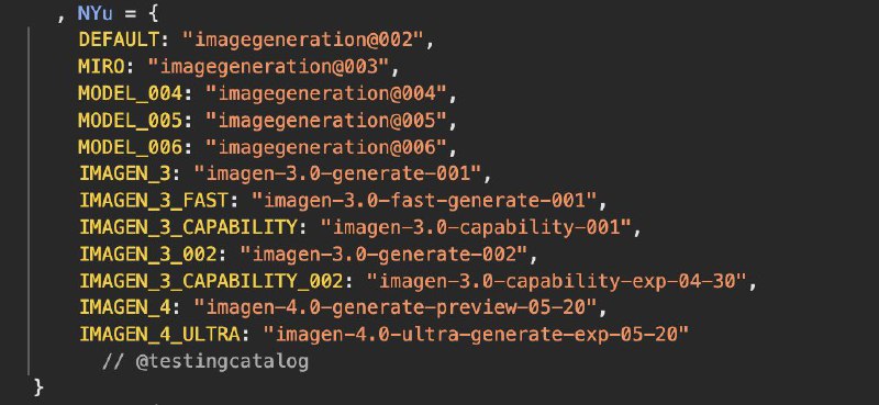 小互: 💬 TestingCatalog News 🗞: BREAKING 🚨: Google is preparing new image and video generation models to be released later in May.- ve...小互: Google将在5月20日的I/O大会上发布veo 3 和imagen4.0😳TestingCatalog News 🗞: BREAKING 🚨: Google is preparing new image and video generation models to be released later in May.- veo-3.0-generate-preview- imagen-4.0-generate-preview-05-20- imagen-4.0-ultra-generate-exp-05-20Plus some model refs 👀👀👀Link: 