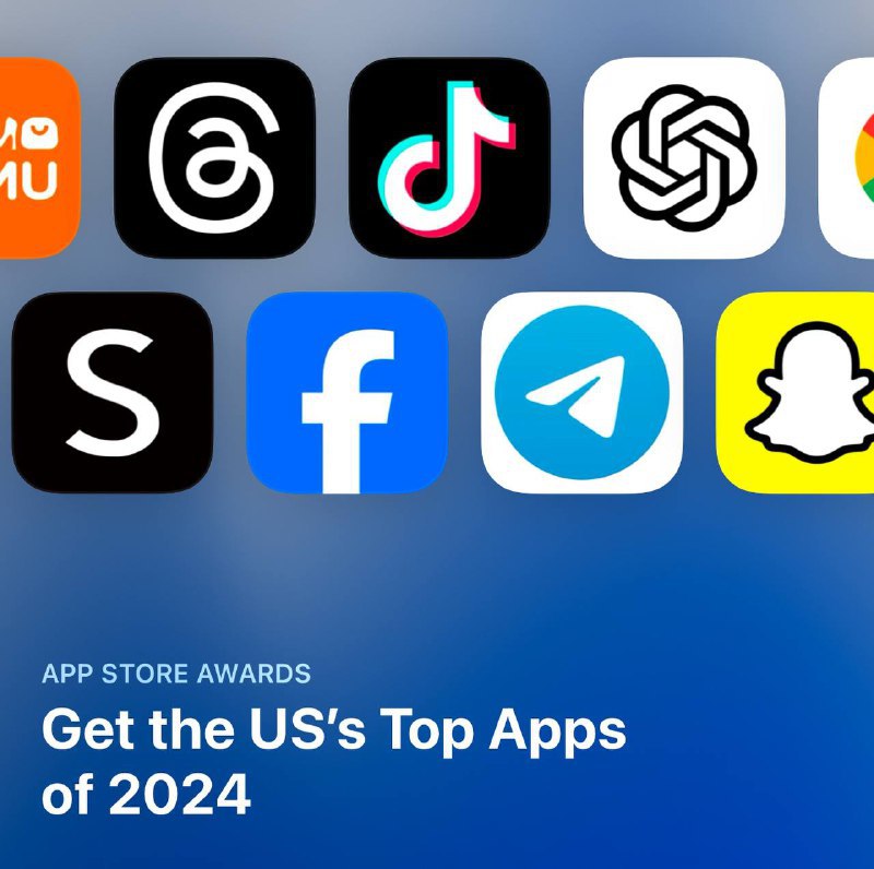 Temu连续第二年成为美国下载量最大ios应用，Tiktok第三、ChatGPT第四昨日，根据苹果发布的应用商店年度应用和游戏榜单，Temu再次成为美国最受欢迎的免费应用