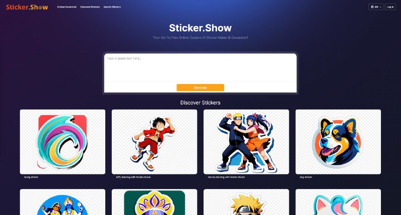 向大家介绍哥飞团队上线的一个新产品，AI贴纸生成器 