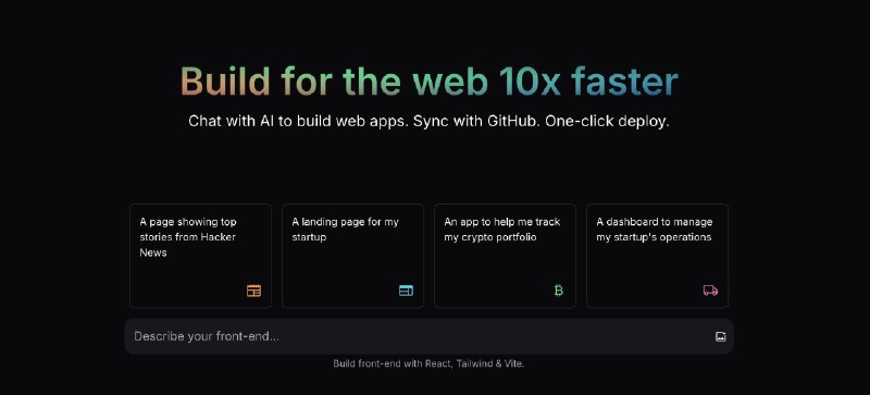 GPTEngineer：AI 开发工程师 几秒钟内创建一个网站 并可一键部署GPTEngineer.app 是一个允许用户与 AI 进行交互，从而快速构建网页应用的工具
