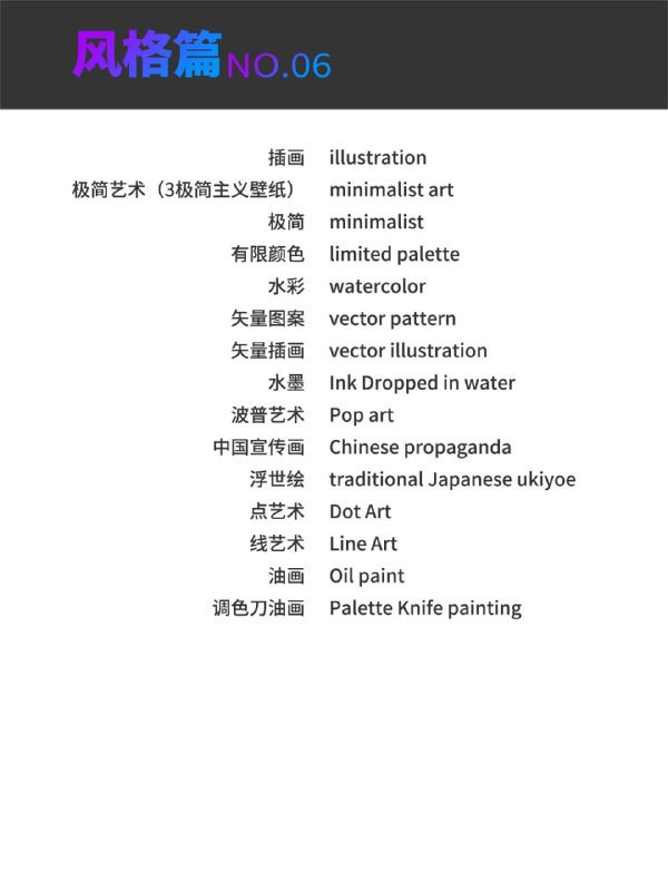 Forwarded From AI破局俱乐部AI绘画最基础提示词分享从零开始学AI绘画，无需担心无从下手