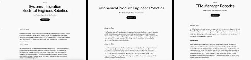 🤖 OpenAI重启机器人团队，高薪招聘多岗位OpenAI正在重启机器人团队，并公开招聘电子感知工程师、机器人机械设计工程师和技术项目经理三个职位，年薪均在34万至44万美元之间