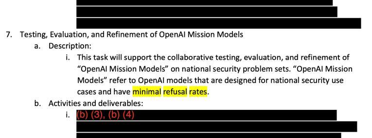 ↩️🖼 美国防部要求 OpenAI 开发减少对军事任务拒绝的模型科技圈🎗在花频道📮:🤖 美国法官叫停五角大楼拉黑 Anthropic 美国旧金山地区法官裁定，特朗普政府必须解除对 Anthropic 人工智能技术用于联邦机构的禁令