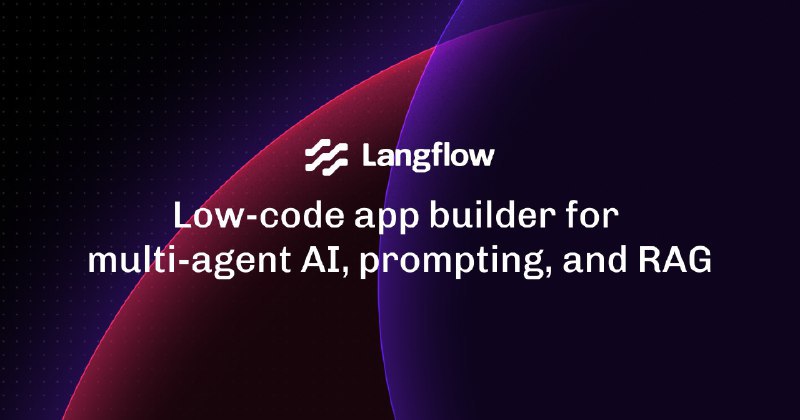 📢导航站收录更新通知！#AI·工作流 #AI新时代站点名称: Langflow | Low-code AI builder for agentic and RAG applications描述: Langflow 是一款面向开发人员的低代码工具，可以更轻松地构建可以使用任何 API、模型或数据库的强大 AI 代理和工作流链接: 