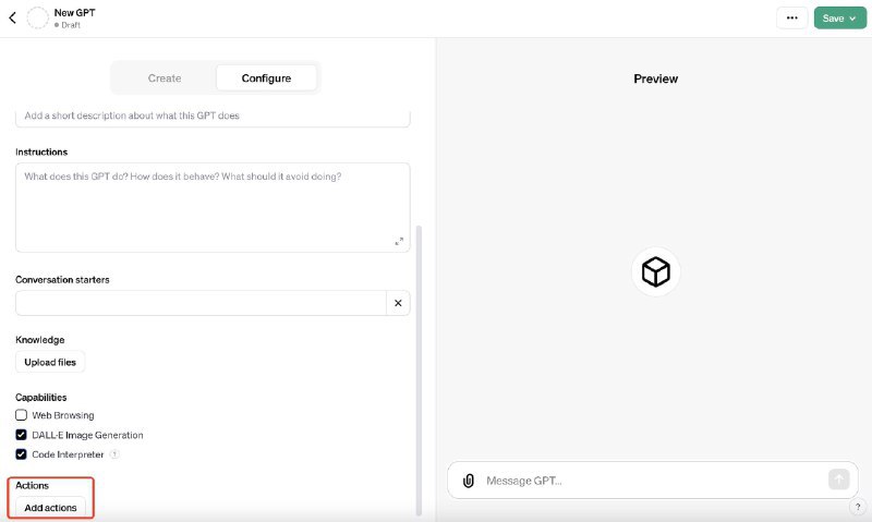 30秒，让你的GPTs用上 WebPilot:- 第一步: 在Config Tab中, 取消勾选 