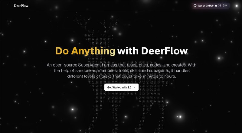 字节跳动重磅开源 DeerFlow2.0:打造“中国版”超级智能体编排框架字节跳动近日正式开源了其超级智能体编排框架 DeerFlow2.0