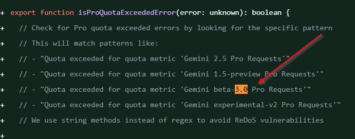 谷歌 Gemini 3.0 新版本信息在代码库中被发现谷歌下一代人工智能模型 Gemini 3.0 的相关信息近日在其官方代码库中被发现