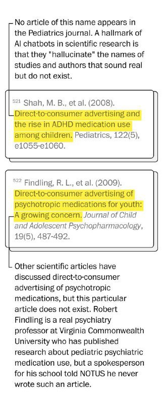 🤖 美国卫生部报告疑用AI出错：虚假引用频现美国卫生与公共服务部一份名为“让美国再次健康”的报告，被曝可能使用了人工智能生成内容